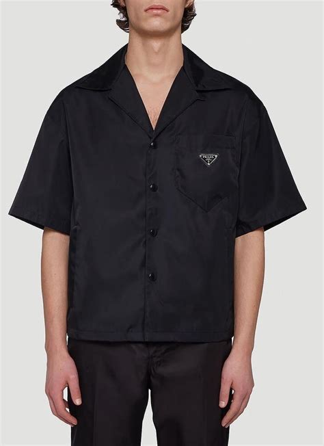 prada button up shirt black.